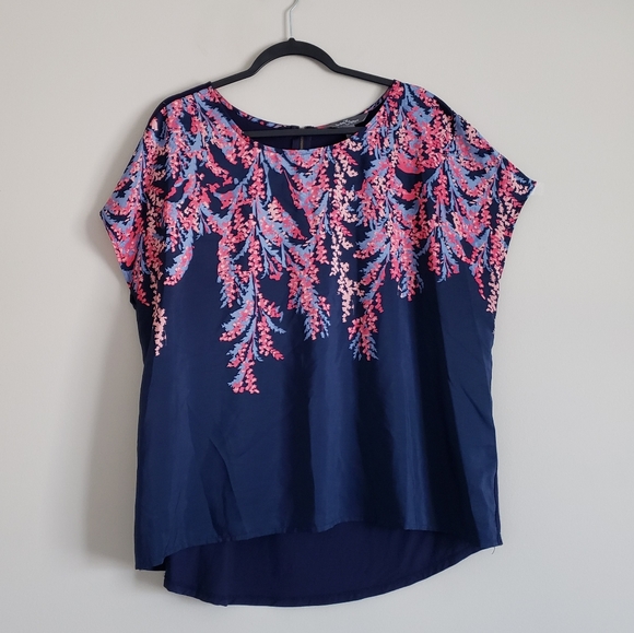 Market & Spruce Tops - STITCHFIX Market & Spruce Navy lightweight Blouse